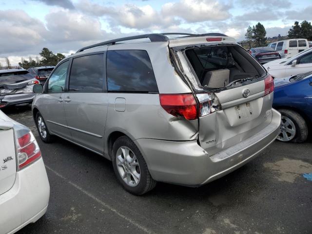 5TDZA22C75S334229 - 2005 TOYOTA SIENNA XLE SILVER photo 2