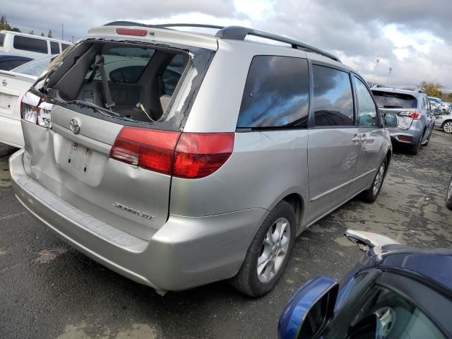 5TDZA22C75S334229 - 2005 TOYOTA SIENNA XLE SILVER photo 3