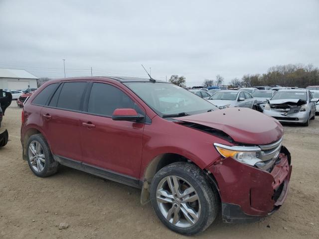 2FMDK4JC9DBC60635 - 2013 FORD EDGE SEL RED photo 4