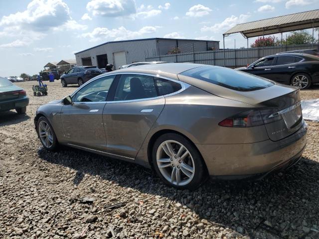 5YJSA1E25FF102636 - 2015 TESLA MODEL S BROWN photo 2