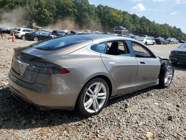 5YJSA1E25FF102636 - 2015 TESLA MODEL S BROWN photo 3