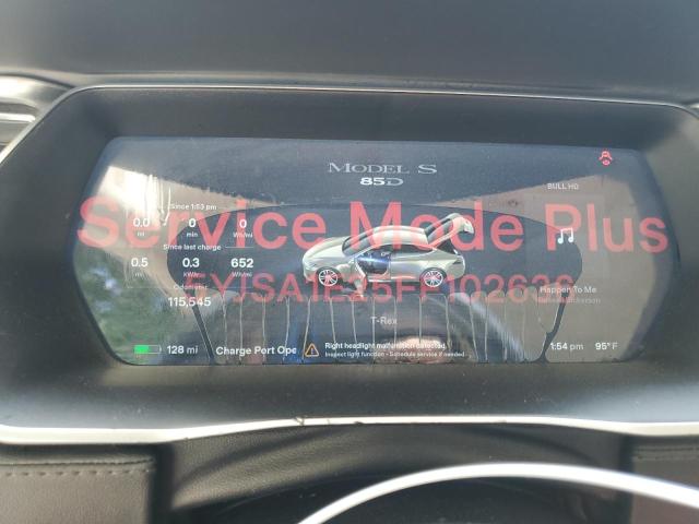 5YJSA1E25FF102636 - 2015 TESLA MODEL S BROWN photo 9