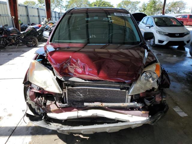 JHLRE38527C078740 - 2007 HONDA CR-V EX BURGUNDY photo 5