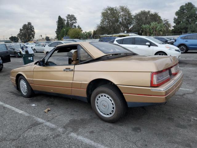 1G6VR3177HU100628 - 1987 CADILLAC ALLANTE GOLD photo 2