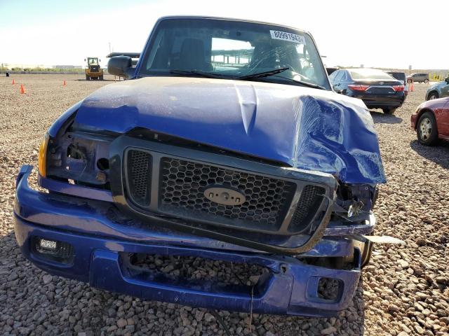 1FTYR10U55PA10880 - 2005 FORD RANGER BLUE photo 5