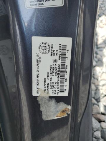 5FNRL5H6XGB503258 - 2016 HONDA ODYSSEY EXL GRAY photo 13