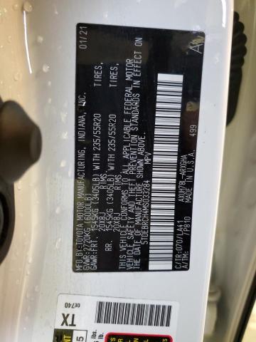 5TDEBRCH4MS033284 - 2021 TOYOTA HIGHLANDER HYBRID PLATINUM WHITE photo 13