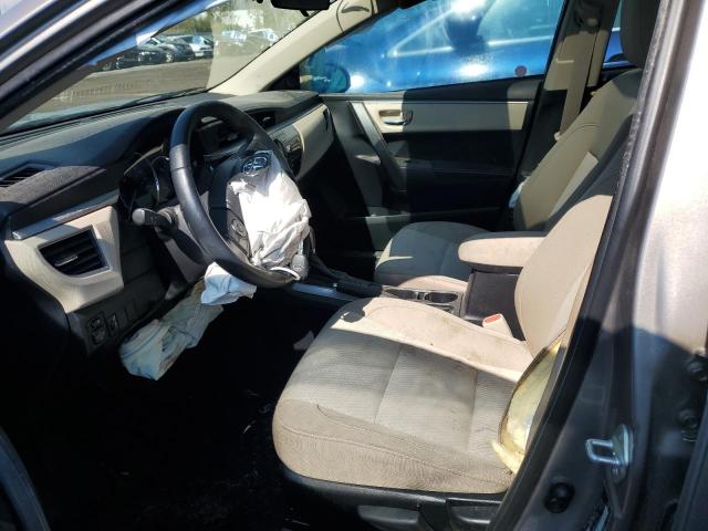 2T1BURHE2GC499725 - 2016 TOYOTA COROLLA L GRAY photo 7