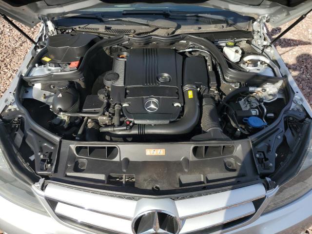 WDDGJ4HB5DF951702 - 2013 MERCEDES-BENZ C 250 SILVER photo 11