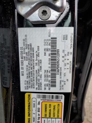 1FA6P0HD9G5133999 - 2016 FORD FUSION SE შავი ფოტო 12