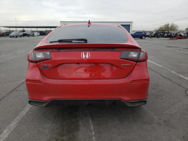 19XFL2H86NE021666 - 2022 HONDA CIVIC SPORT RED photo 6