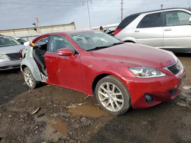 JTHCF5C28D5062727 - 2013 LEXUS IS 250 RED photo 4