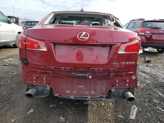 JTHCF5C28D5062727 - 2013 LEXUS IS 250 RED photo 6