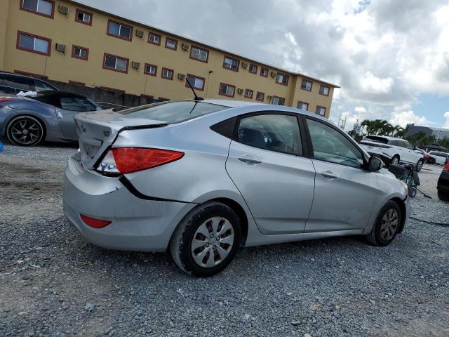 KMHCT4AE5HU208834 - 2017 HYUNDAI ACCENT SE SILVER photo 3