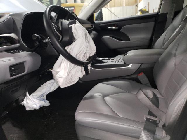 5TDGZRBHXNS206121 - 2022 TOYOTA HIGHLANDER XLE BLUE photo 7