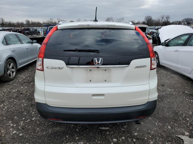 5J6RM4H72EL102887 - 2014 HONDA CR-V EXL WHITE photo 6