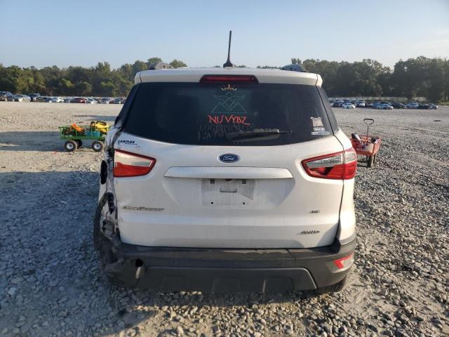 MAJ6P1UL1JC196620 - 2018 FORD ECOSPORT SE WHITE photo 6