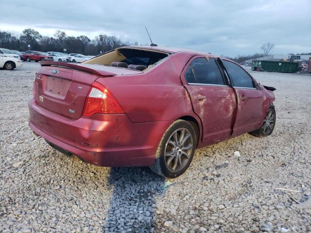 3FAHP0HG3AR343554 - 2010 FORD FUSION SE RED photo 3