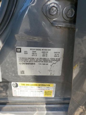 1G1ZH57B49F242670 - 2009 CHEVROLET MALIBU 1LT Күміс фото 12