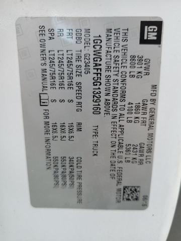 1GCWGAFF5G1329160 - 2016 CHEVROLET EXPRESS G2 Gelb Foto 13