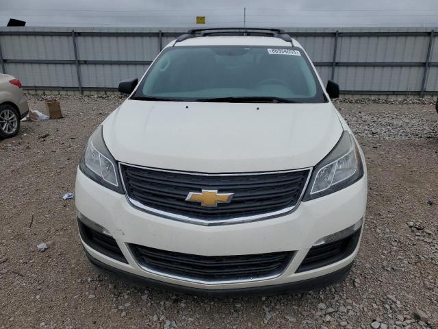 1GNKRFED9DJ110971 - 2013 CHEVROLET TRAVERSE LS WHITE photo 5