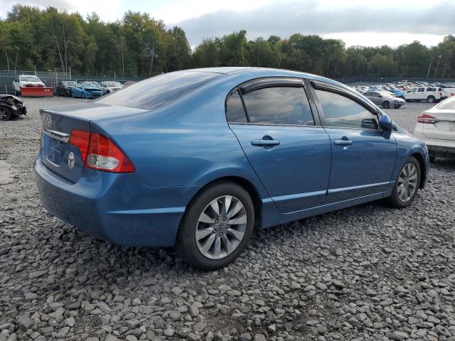 1HGFA16849L023532 - 2009 HONDA CIVIC EX BLUE photo 3