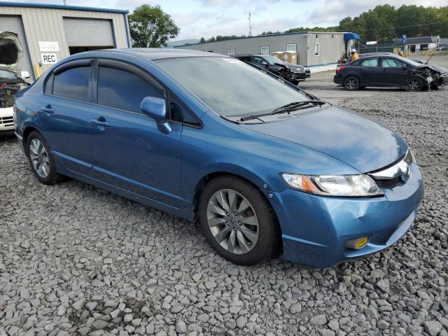 1HGFA16849L023532 - 2009 HONDA CIVIC EX BLUE photo 4
