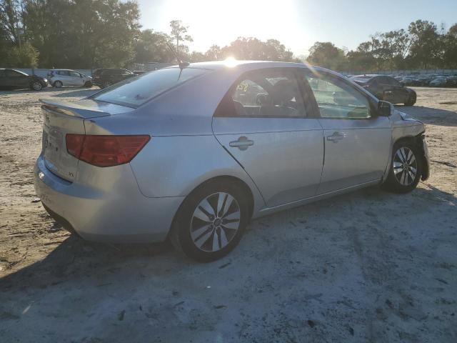 KNAFU4A25D5674298 - 2013 KIA FORTE EX SILVER photo 3