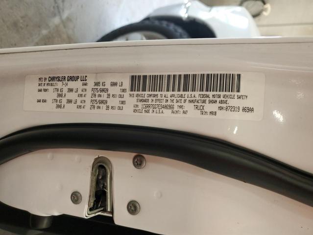 1C6RR7GG7ES406966 - 2014 RAM 1500 SLT WHITE photo 12