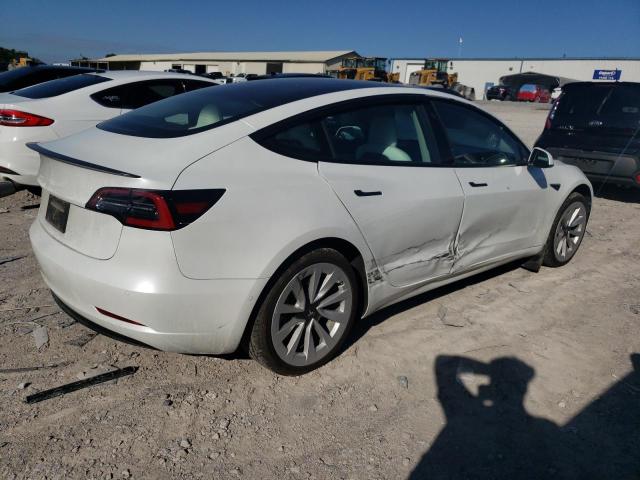5YJ3E1EB3MF919190 - 2021 TESLA MODEL 3 白色 照片 3