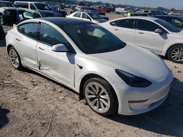 5YJ3E1EB3MF919190 - 2021 TESLA MODEL 3 白色 照片 4
