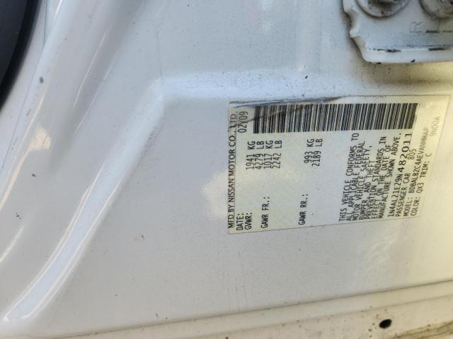 1N4AL21E29N482011 - 2009 NISSAN ALTIMA 2.5 白色 照片 12