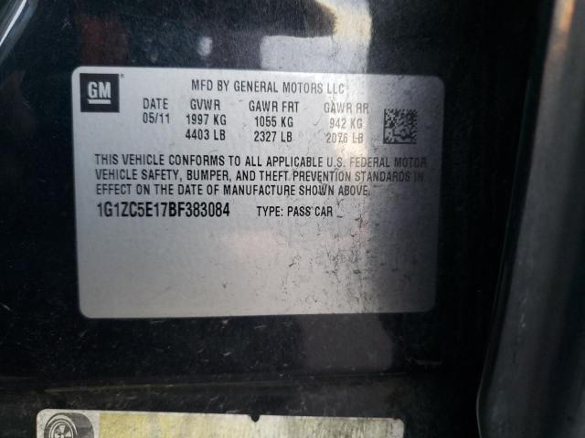 1G1ZC5E17BF383084 - 2011 CHEVROLET MALIBU 1LT 黑色 照片 12