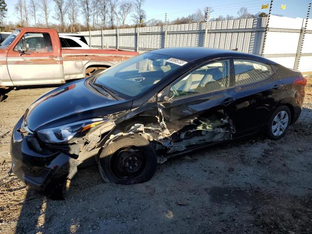 KMHDH4AE7GU618717 - 2016 HYUNDAI ELANTRA SE BLACK photo 1