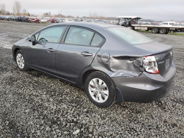 19XFB2F5XCE323776 - 2012 HONDA CIVIC LX GRAY photo 2