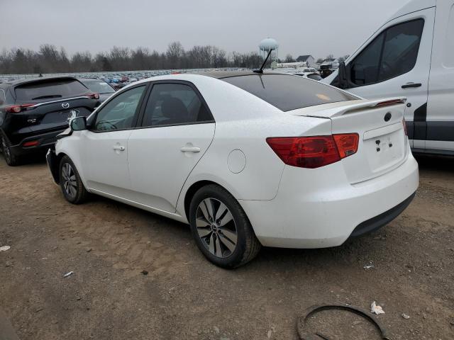 KNAFU4A20D5697083 - 2013 KIA FORTE EX WHITE photo 2