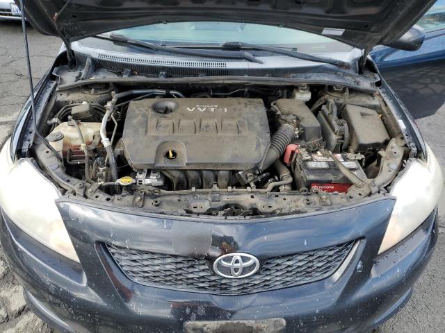 1NXBU4EE4AZ169419 - 2010 TOYOTA COROLLA BASE BLACK photo 11