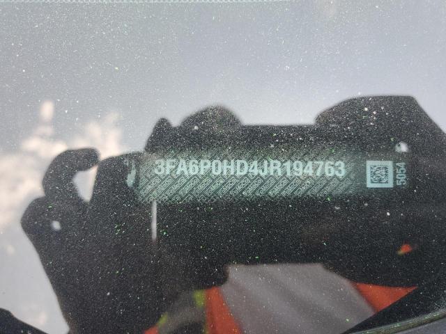 3FA6P0HD4JR194763 - 2018 FORD FUSION SE 黑色 照片 13