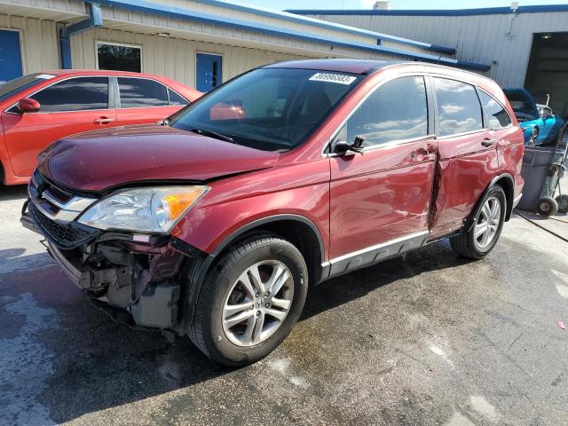 JHLRE3H58AC009235 - 2010 HONDA CR-V EX BURGUNDY photo 1