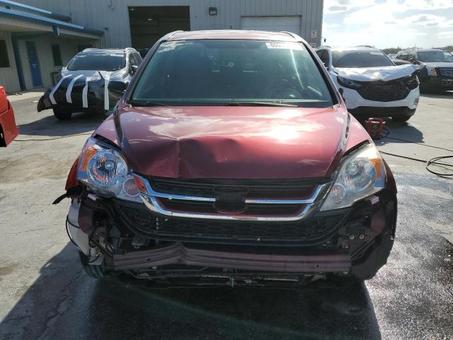 JHLRE3H58AC009235 - 2010 HONDA CR-V EX BURGUNDY photo 5