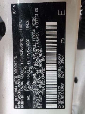 JTEBU5JRXG5390007 - 2016 TOYOTA 4RUNNER SR5/SR5 PREMIUM 白色 照片 13