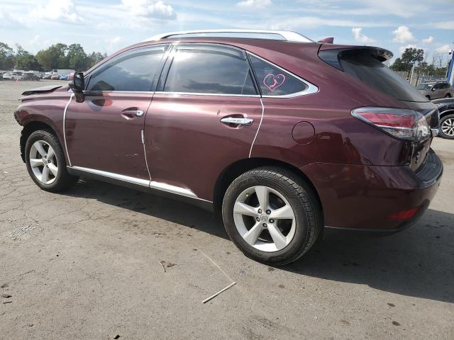 2T2BK1BA6FC330847 - 2015 LEXUS RX 350 BASE BURGUNDY photo 2