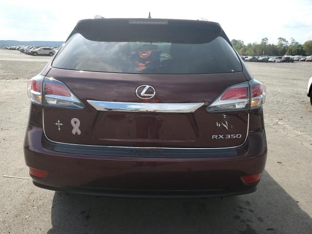 2T2BK1BA6FC330847 - 2015 LEXUS RX 350 BASE BURGUNDY photo 6