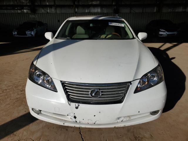 JTHBJ46G992336117 - 2009 LEXUS ES 350 WHITE photo 5