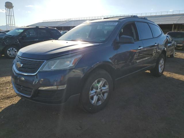 1GNKRFED9DJ230561 - 2013 CHEVROLET TRAVERSE LS BLUE photo 1