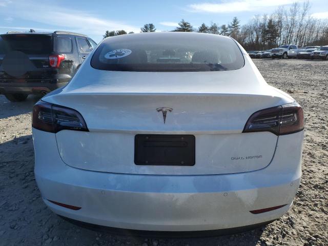 5YJ3E1EB4NF351677 - 2022 TESLA MODEL 3 WHITE photo 6