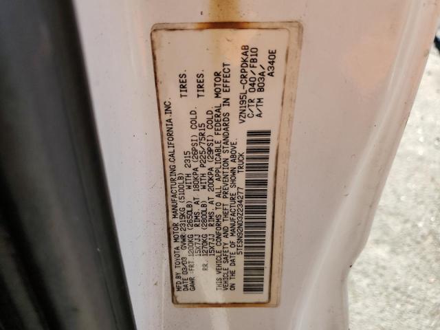 5TESN92N03Z234277 - 2003 TOYOTA TACOMA XTRACAB PRERUNNER 白色 照片 12