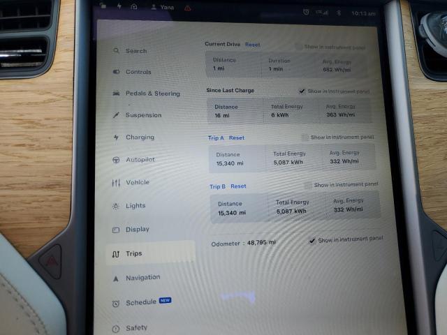 5YJSA1E2XKF302521 - 2019 TESLA MODEL S CHARCOAL photo 9