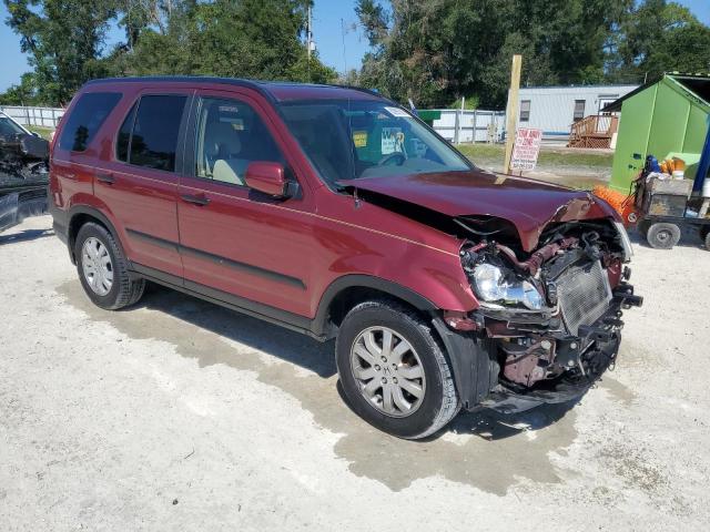 SHSRD78815U332853 - 2005 HONDA CR-V EX 勃艮第红 照片 4
