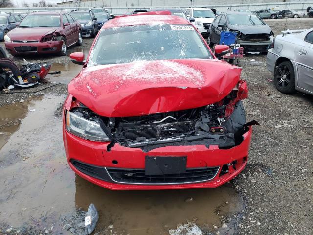 3VWDP7AJ2DM377300 - 2013 VOLKSWAGEN JETTA SE RED photo 5